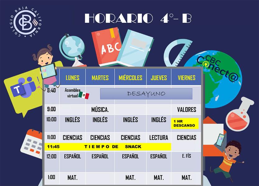 Horario 4B