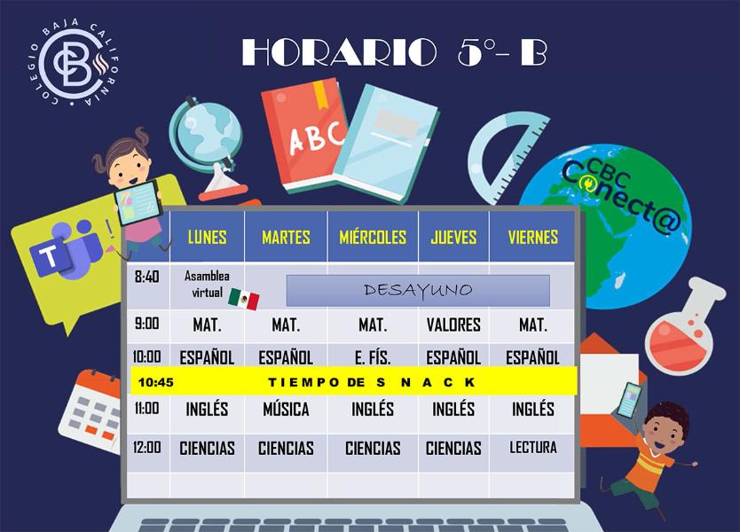 Horario 5B