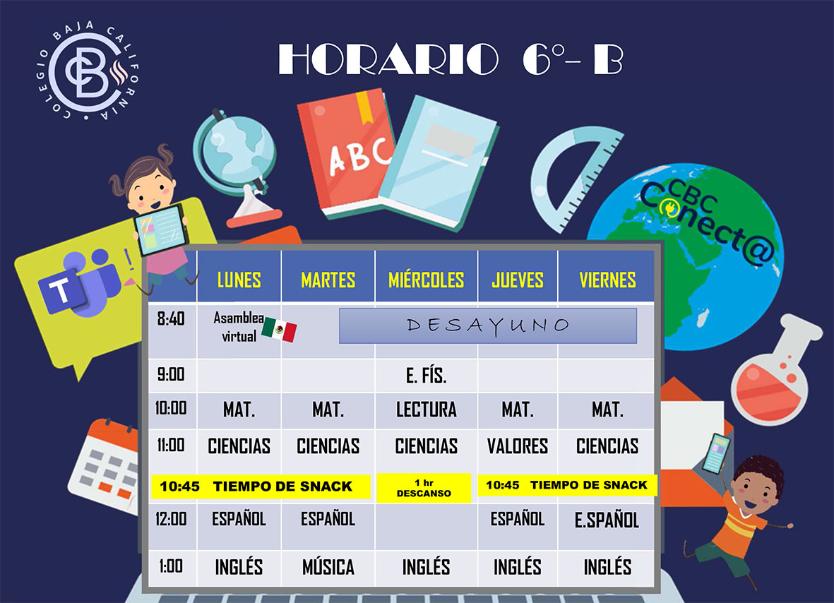 Horario 6B